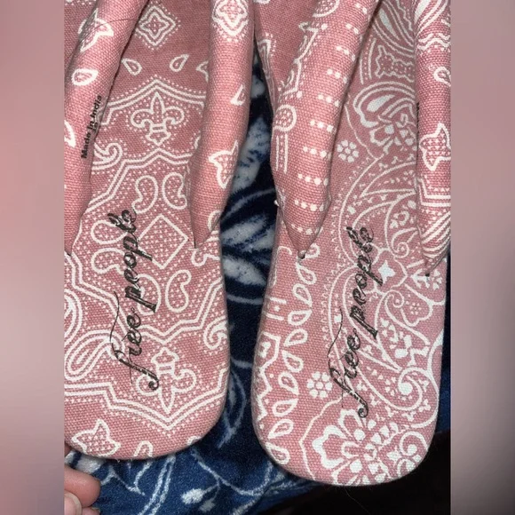 NWOT! Free People Es Verdra Organic Cotton Thong Sandals - Picture 6 of 7